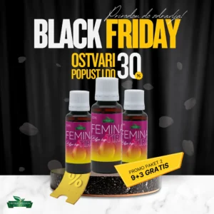 Femina tiro biljne kapi - 9+3 bočice gratis - Black Friday Akcija